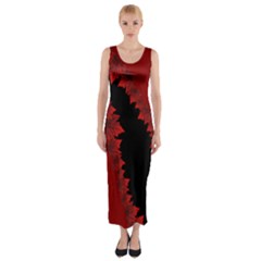 Canada Maple Leaf  Fitted Maxi Dress by CanadaSouvenirs
