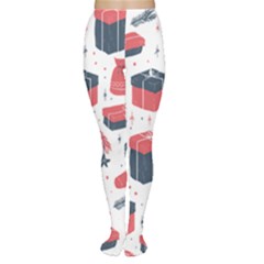 Christmas Gift Sketch Women s Tights by patternstudio