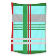 Christmas Plaid Backgrounds Plaid Large Tapestry by Celenk