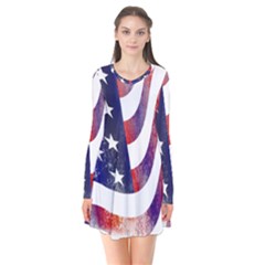 Usa Flag America American Flare Dress by Celenk