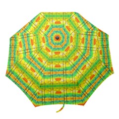 Birds Beach Sun Abstract Pattern Folding Umbrellas by Celenk