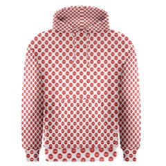 Sexy Red And White Polka Dot Men s Pullover Hoodie by PodArtist