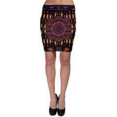 A Flaming Star Is Born On The  Metal Sky Bodycon Skirt by pepitasart