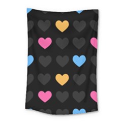 Emo Heart Pattern Small Tapestry by Bigfootshirtshop
