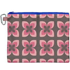 Floral Retro Abstract Flowers Canvas Cosmetic Bag (xxxl) by Celenk