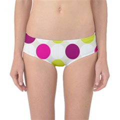 Polka Dots Spots Pattern Seamless Classic Bikini Bottoms by Celenk