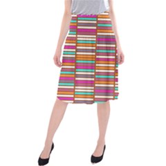 Color Grid 02 Midi Beach Skirt