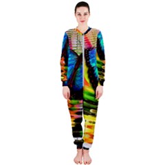 Blue Morphofalter Butterfly Insect Onepiece Jumpsuit (ladies)  by Celenk