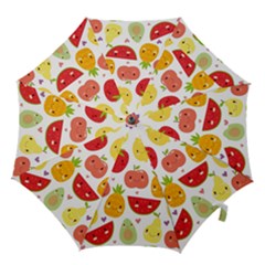 Happy Fruits Pattern Hook Handle Umbrellas (small) by Bigfootshirtshop