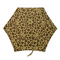 Leopard Heart 01 Mini Folding Umbrellas by jumpercat
