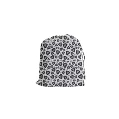 Leopard Heart 02 Drawstring Pouches (xs)  by jumpercat
