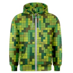 Tetris Camouflage Forest Men s Zipper Hoodie by jumpercat