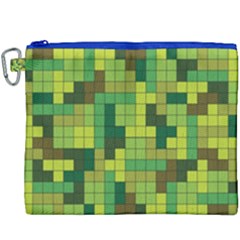 Tetris Camouflage Forest Canvas Cosmetic Bag (xxxl) by jumpercat