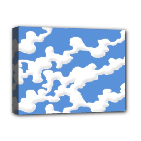 Cloud Lines Deluxe Canvas 16  X 12   by jumpercat