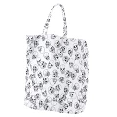 A Lot Of Skulls White Giant Grocery Zipper Tote by jumpercat