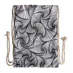 Fractal Sketch Light Drawstring Bag (large) by jumpercat