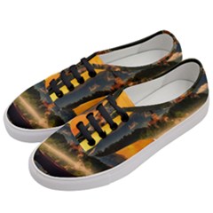 Bled Slovenia Sunrise Fog Mist Women s Classic Low Top Sneakers by BangZart