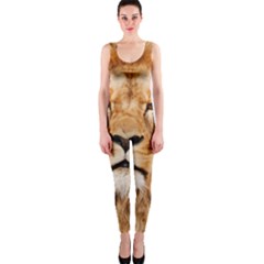 Africa African Animal Cat Close Up Onepiece Catsuit by BangZart