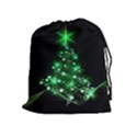 Christmas Tree Background Drawstring Pouches (Extra Large) View1