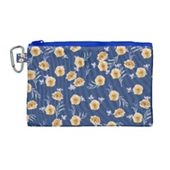Golden Roses Canvas Cosmetic Bag (large)