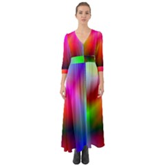 Course Gradient Background Color Button Up Boho Maxi Dress by BangZart