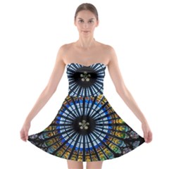 Rose Window Strasbourg Cathedral Strapless Bra Top Dress by BangZart