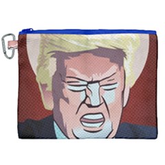 Donald Trump Pop Art President Usa Canvas Cosmetic Bag (xxl) by BangZart