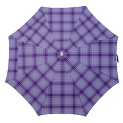 Purple Plaid Original Traditional Straight Umbrellas by BangZart