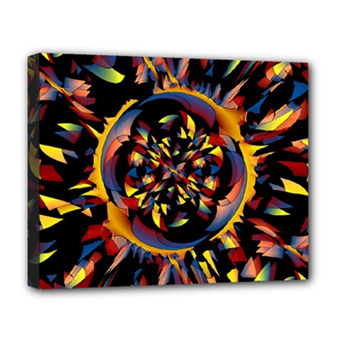 Spiky Abstract Deluxe Canvas 20  X 16   by linceazul