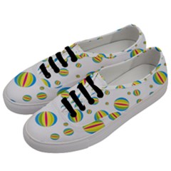 Balloon Ball District Colorful Men s Classic Low Top Sneakers by BangZart