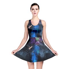 Magical Fantasy Wild Darkness Mist Reversible Skater Dress by BangZart