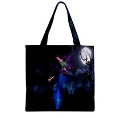 Magical Fantasy Wild Darkness Mist Zipper Grocery Tote Bag by BangZart