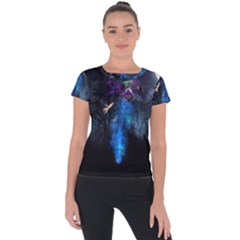 Magical Fantasy Wild Darkness Mist Short Sleeve Sports Top  by BangZart
