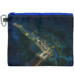 Commercial Street Night View Canvas Cosmetic Bag (xxxl) by BangZart