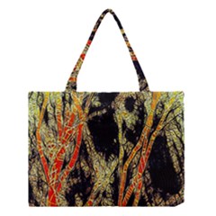 Artistic Effect Fractal Forest Background Medium Tote Bag by Amaryn4rt