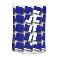 Facebook Social Media Network Blue Small Tapestry by Celenk