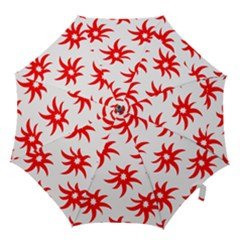 Star Figure Form Pattern Structure Hook Handle Umbrellas (medium) by Celenk