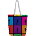Girls Fashion Fashion Girl Young Full Print Rope Handle Tote (Small) View2