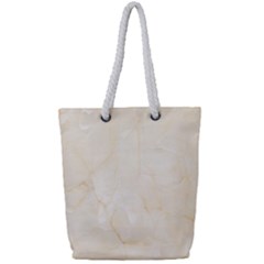 Rock Tile Marble Structure Full Print Rope Handle Tote (small)