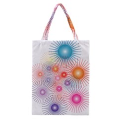 Stars Fireworks Colors Classic Tote Bag by Celenk