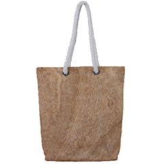 Rock Tile Marble Structure Full Print Rope Handle Tote (small)
