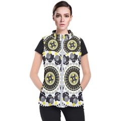 Mandala Geometric Design Pattern Women s Puffer Vest by Celenk