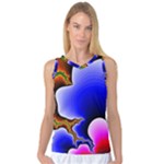 Fractal Background Pattern Color Women s Basketball Tank Top