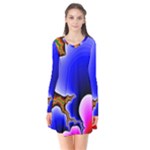 Fractal Background Pattern Color Flare Dress