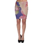 Fabric Textile Abstract Pattern Bodycon Skirt