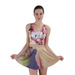Fabric Textile Abstract Pattern Mini Skirt