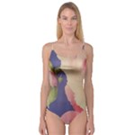 Fabric Textile Abstract Pattern Camisole Leotard 