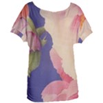 Fabric Textile Abstract Pattern Women s Oversized Tee