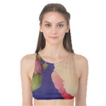 Fabric Textile Abstract Pattern Tank Bikini Top