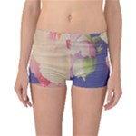 Fabric Textile Abstract Pattern Reversible Boyleg Bikini Bottoms
